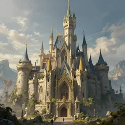 brids eye view ultra - detailed castle, fantasy art, trending on artstation, highly detailed, digital art