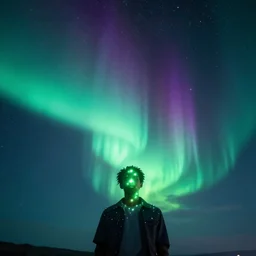 sky, aurora, stars, vaporwave, sparkles, shine glimmer, by scott uminga, led light, photography, unreal engine, trending on artstation, photorealistic, octane, trending on deviantart