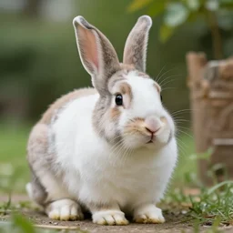 new species that looks like a cross between a bunny and a cat, photorealistic, natural lighting, artstation