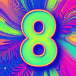 8 0's psychedelic colors