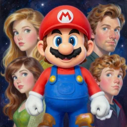 portrait of rosalina from super mario galaxy. intricate painting by ross tran, magali villeneuve, and jeremy mann.