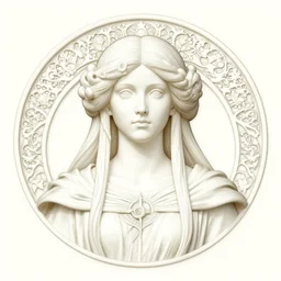 masterpiece symmetrical centered bust-view portrait, Maya Ali as D&D sorcerer, one head portrait, Art Nouveau style, wizard robe, fantasy, delicate, elegant, in the style of Greg Rutkowski and Moebius and Mohrbacher and ROSSDRAWS and Ross Tran and Alphonse Mucha and Ayami Kojima and Charlie Bowater and Jean Delville, Pixar, Maya engine, splash comics, tarot card style, Art Nouveau, rich bright colours