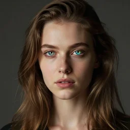 a beautiful blasian girl with heterochromia