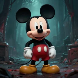 Mickey Mouse as a horror character in Outlast