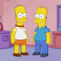 a scene from the simpsons ( tv show )