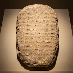 a photo of an archaeological finding of an ancient Mesopotamian library, cuneiform tablets