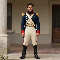 “Lin-Manuel Miranda, dressed in civil war clothing, full body, digital art”