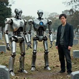 grave yard of the fallen robots, greg simkins, android jones, victo ngai