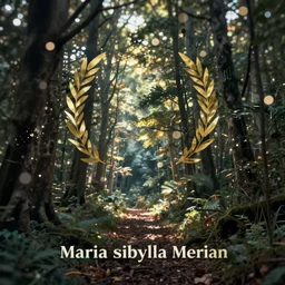 landscape by maria sibylla merian, illustration, bokeh, cinematic, filmic, glamor shot, woodland, cinematic