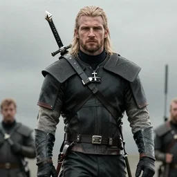 Chris Evans as the Witcher, photo real, 4k, cinematic