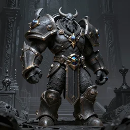 illidan stormrage from world of warcraft, standing at black temple, lowbrow, matte painting, highly detailed, in the style of mark ryden