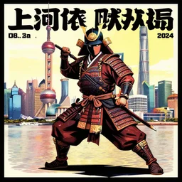 popart poster with shanghai samurai