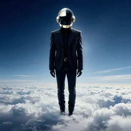 photograph of Daft Punk ascending from Heaven to bestow humanity their new album