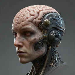 an intricately detailed ultra - realistic unreal engine 5 rendering of a portrait of cyberpunk brain, concept art, intricate details, eerie, highly detailed, photorealistic, octane render, 8 k uhd art by kilian eng