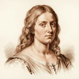 study of womans portrait in brown ink by peregrino, tintoretto, van dyke, peter paul rubens, jean baptiste greuze, giovanni battista piazzetta, fayum, diego velazquez trending on artstation, highly detailed,