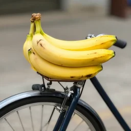 a banana on a bike