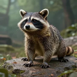 lizard racoon city zombies, hyper realistic, very detailed