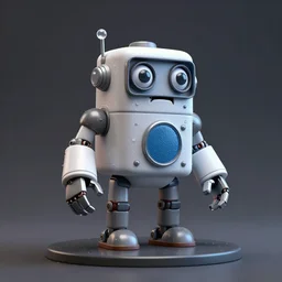 crazy miniature toy Figure Robot scientist monster 8K, zbrush, c4d, in a Studio hollow, water drops, by david lachapelle