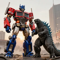 Optimus Prime vs Godzilla