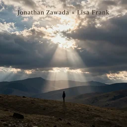 beautiful album cover design by Jonathan Zawada and Lisa Frank, emotional, beautiful bright haunting imagery
