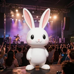 rabbids at a metal concert