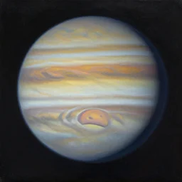 planet jupiter is big and jealous, oil on canvas, trending on artstation