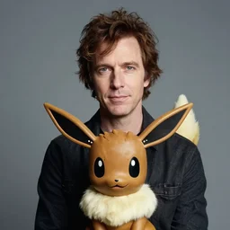 portrait of eevee - human hybrid, by annie leibovitz, portrait of a man, studio lighting