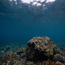 deep dark freshwater lake, legendary award winning underwater nature photography