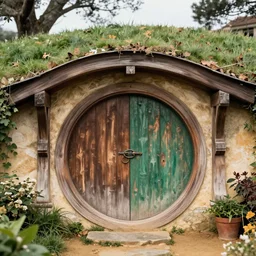 the shire, hobbiton, lord of the rings, hobbit circle doors, intricate, elegant, highly detailed, greg rutkowski, dishonored 2 john park, frazetta, john howe, ruan jia, jeffrey catherine jones