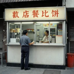 a hawker centre, by saul bass