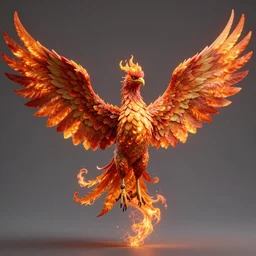 hyperdetailed image of a detailed flaming phoenix full body wings spread 8 k extremely detailed hd hyperrealism unreal engine uh 3 d hd photograph