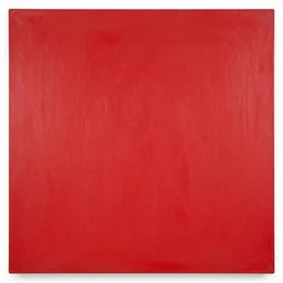 a monochrome red painting by yves klein