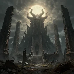 the demonic ruins of the fallen city of light