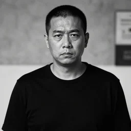composite picture of a dangerous criminal, low detail, b & w