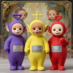 teletubbies character portrait, intricate, elegant, highly detailed, artstation, smooth, sharp focus, collectable action toy figurine artgerm and greg rutkowski and alphonse mucha