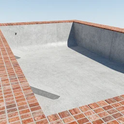 parkour park concrete and brick 2, photo, 4 k, render, open space