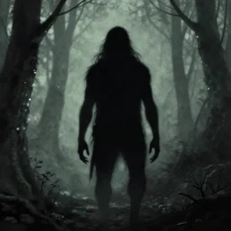 “Medium shot of a shadow creature in the style of Greg Rutkowski”