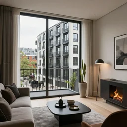 witch's apartment in modern day London seen from the inside