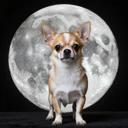 chihuahua on the moon
