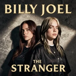 billy joel the stranger album cover with billie eilish
