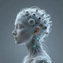 minds evolved to quantum divinity as a ghost in the god machine surrealism 8 k resolution hyperdetailed
