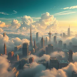 solarpunk city in the clouds columbia # film 3 d 8 k resolution concept art
