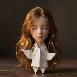 lonely girl _ origami figure