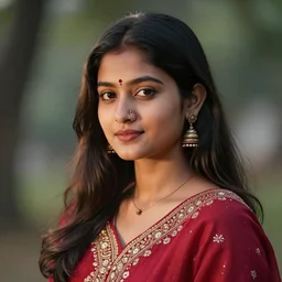 a portrait of a young beautiful nepali lady, highly detailed, cinematic lighting, hyperrealistic, 4 k, magical