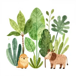 an extremely high quality hd, a drawing of a group of plants and animals, an illustration of by earnst haeckel, deviantart, folk art, photoillustration, repeating pattern, woodcut, 8 k, ultra realistic, very realistic