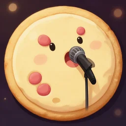 a cookie singing at a concert