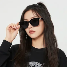 cool chick with sunglasses