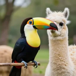 a toucan and llama hybrid