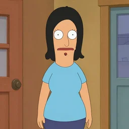 tina from bob's burgers as real person, 8 k photography, hdr
