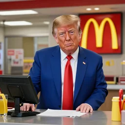 donald trump working at mcdonalds
